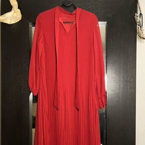 Red Mid Length Dress